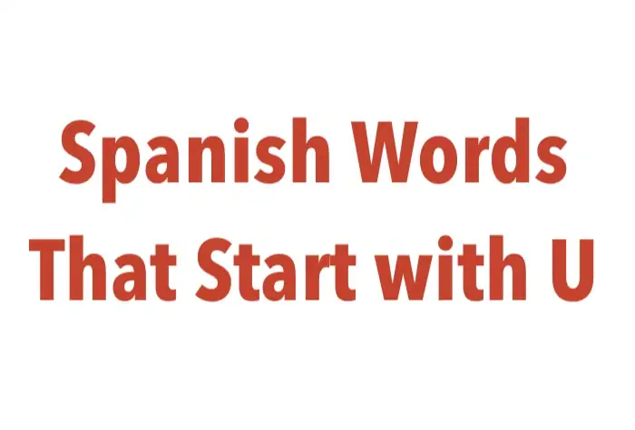 Spanish Words That Start with U: Unlocking a Unique Slice of Vocabulary Fun SpanishWordsThatStartwithUr