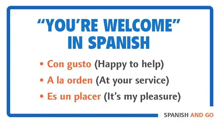 You’re Welcome Spanish: Natural Pronunciation and Daily Use your welcome in spanish