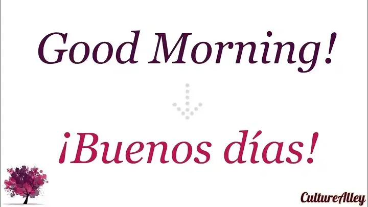 Good Morning in Spanish: Definition, Pronunciation, and Usage good morning in spanish