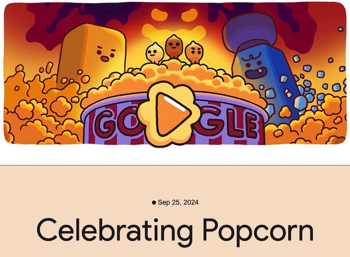 Popcorn Google Doodle: Meaning, History, Game, and Why It Went Viral Popcorn Google Doodle